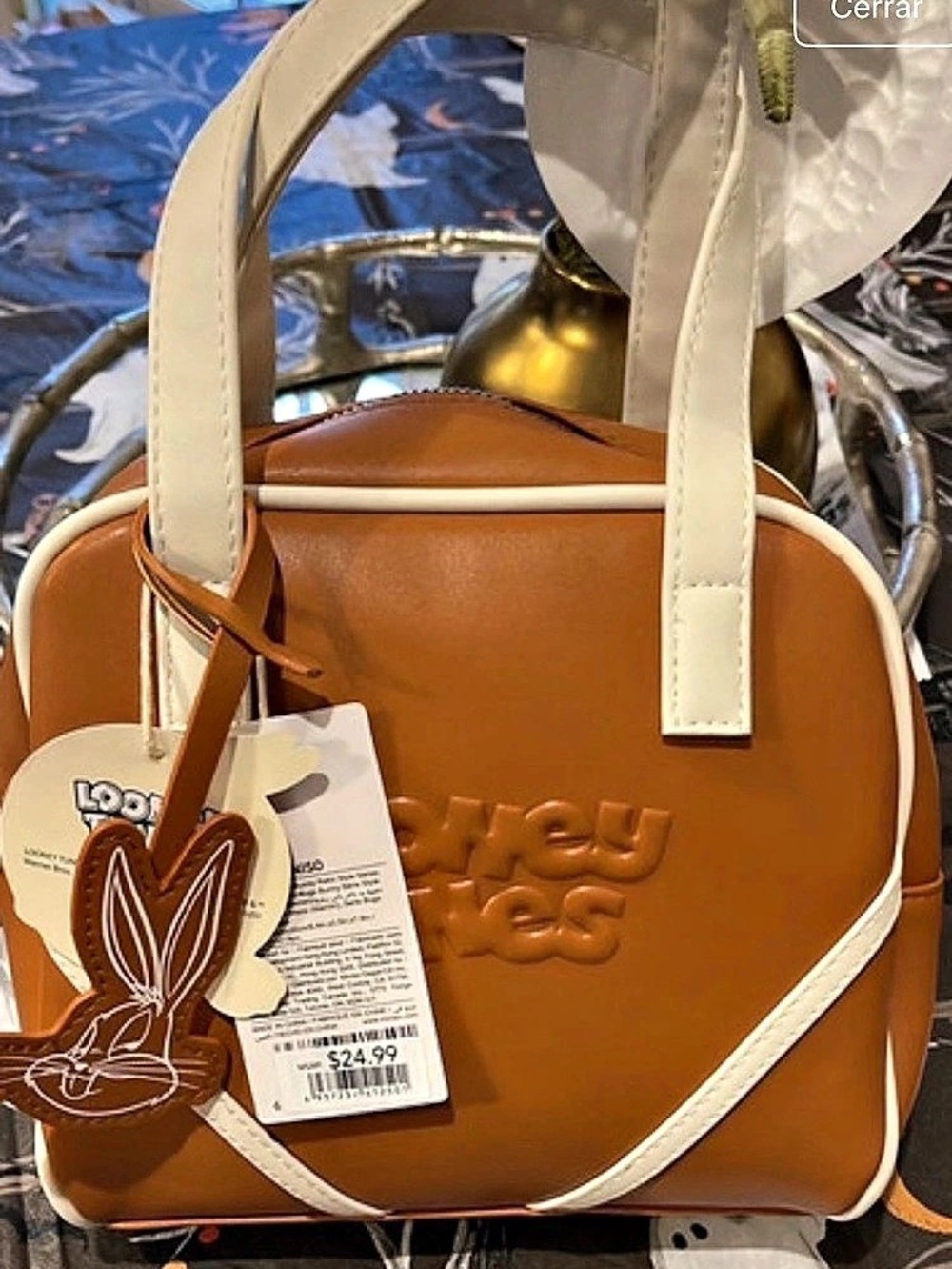 Loungefly Bugs Bunny Mini Backpack Brown & White NWT